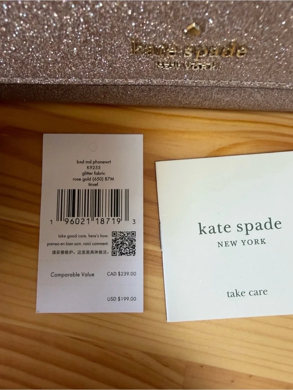 kate spade New York Glitter Wallet Clutch (s)
